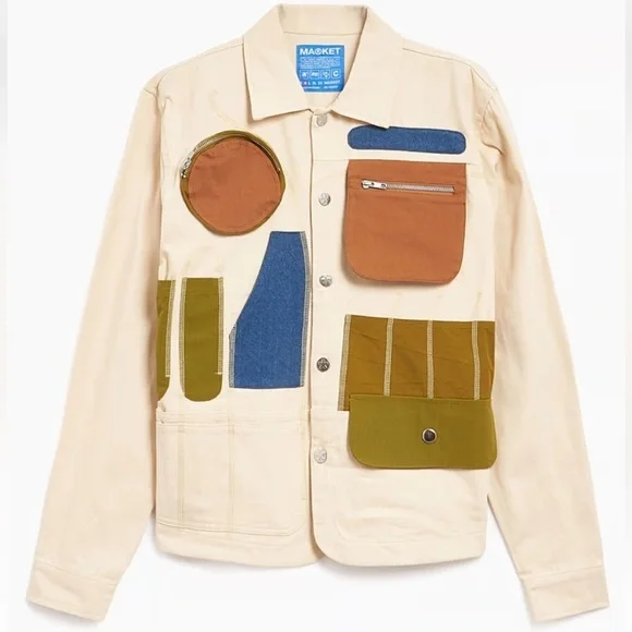 Market Rework Mens Workstation Overshirt Size L *Sold at Revolve* - Picture 3 of 8